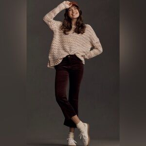 The Yaya Mid-Rise Crop Flare Jeans by Pilcro:
Velvet Edition